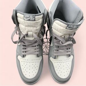 Dior Gray and White Sneakers